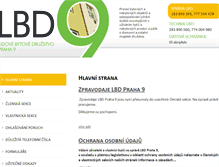 Tablet Screenshot of lbdpraha9.cz